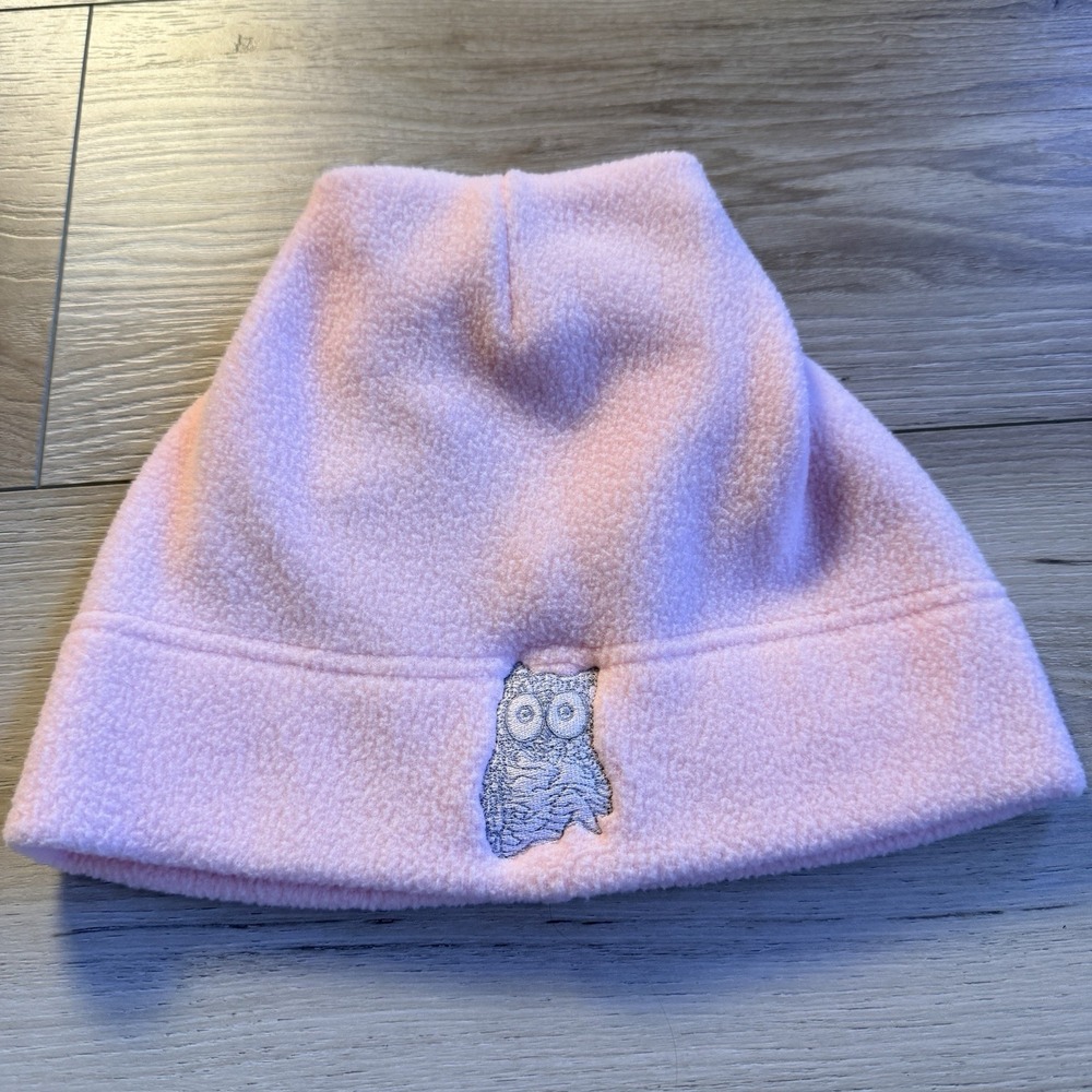 Hooters Owl Pink Fleece Hat Large